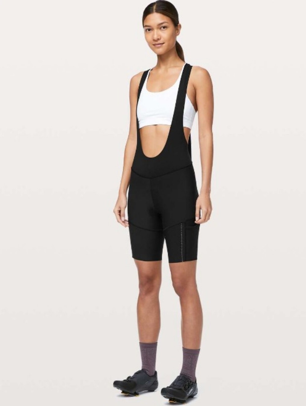 Lululemon City To Summit Bib Short in Black For Cycling Size Small